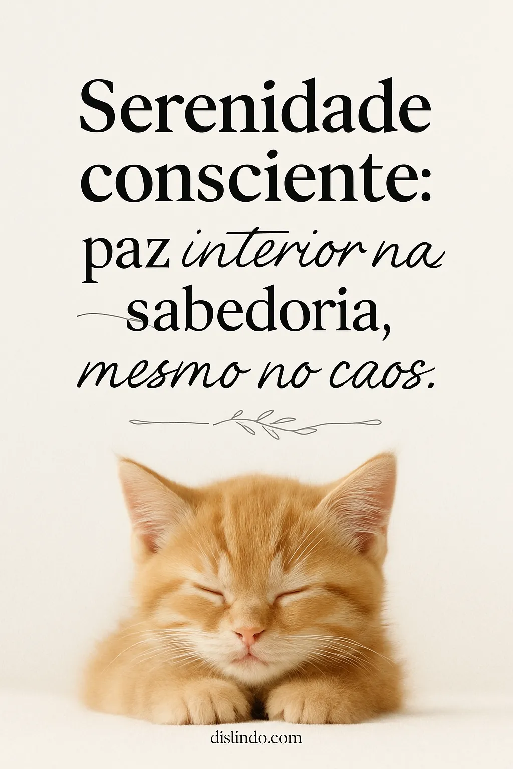 Caos Consciente: Paz Serena