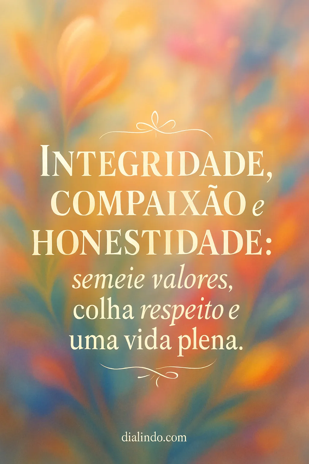 Valores: A Colheita da Vida Plena