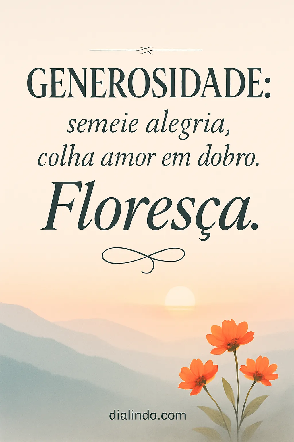 Generosidade: Amor em Dobro