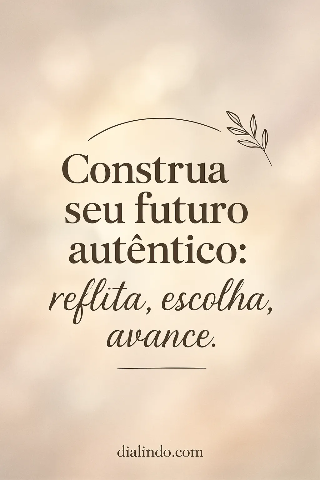 Autêntico: Reflete, Escolhe, Avança