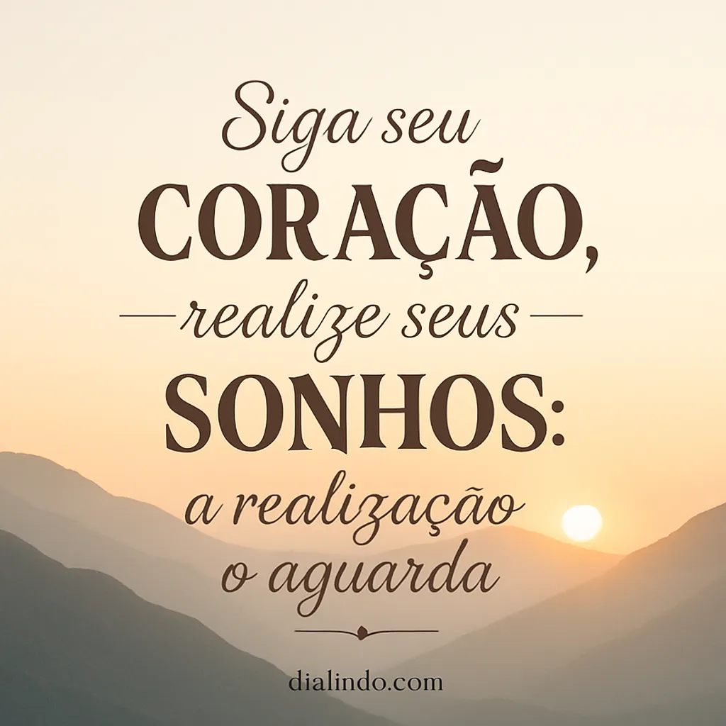 Coração Sonhador, Realização Aguarda