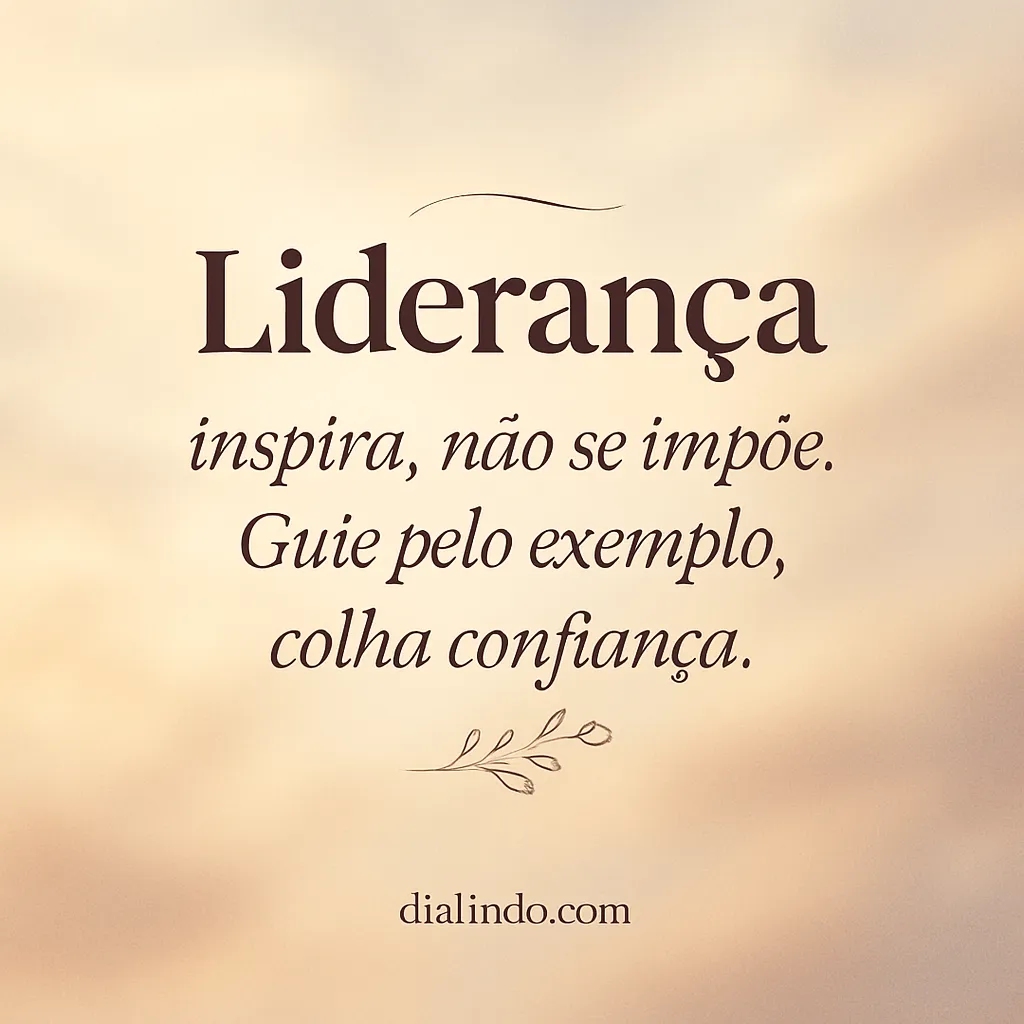 Liderança Inspiracional: Exemplo e Confiança