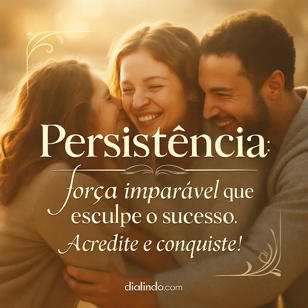 Persistência Esculpe o Sucesso