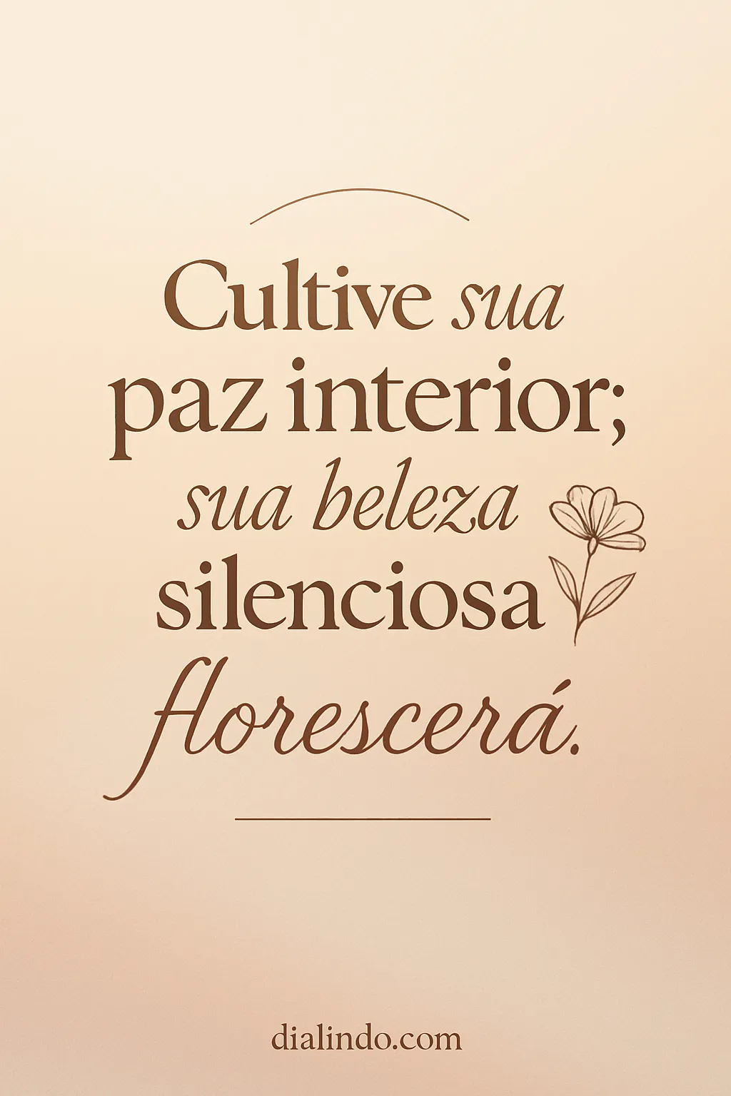 Silenciosa Flor da Paz