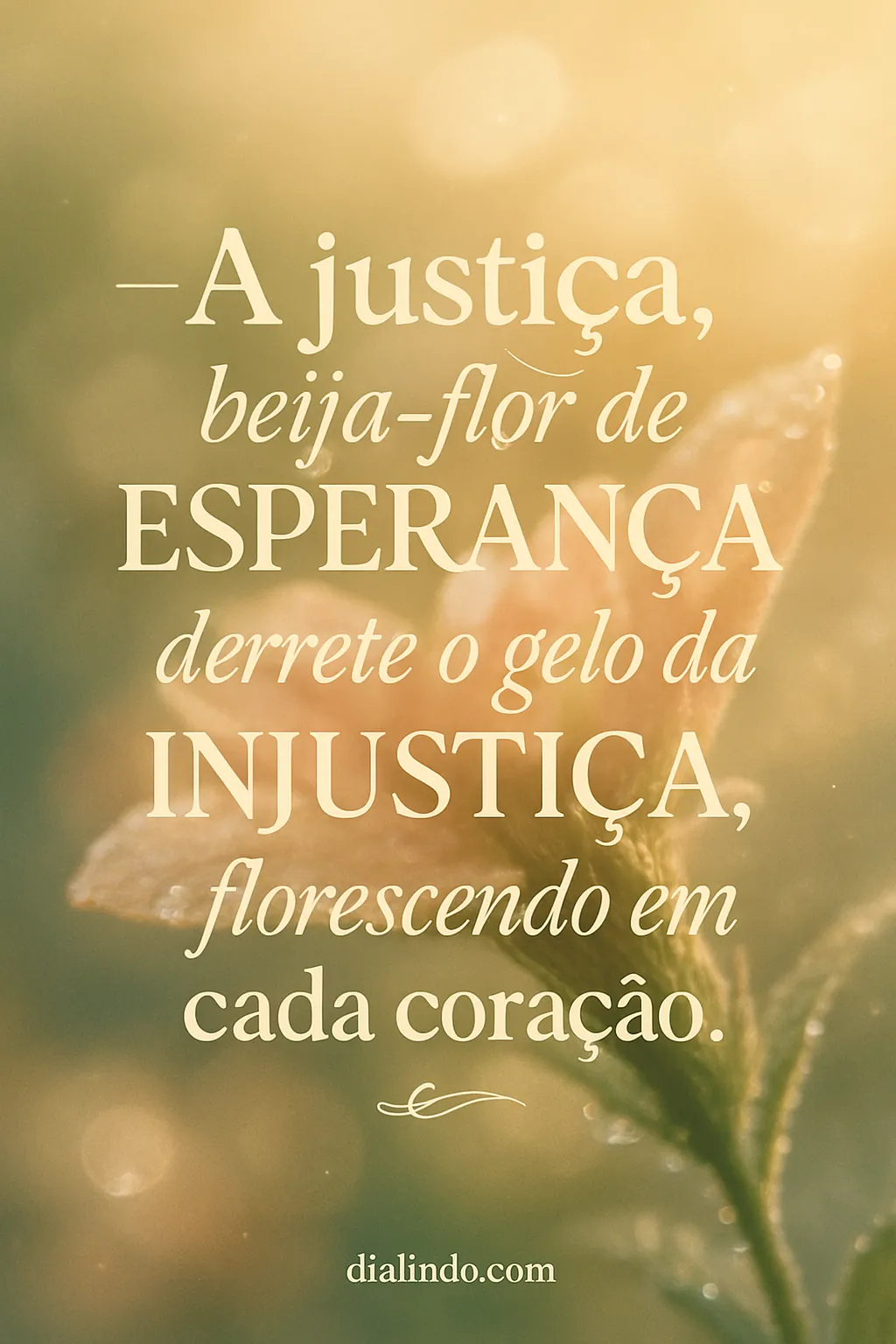 Justiça: Beija-flor do Coração