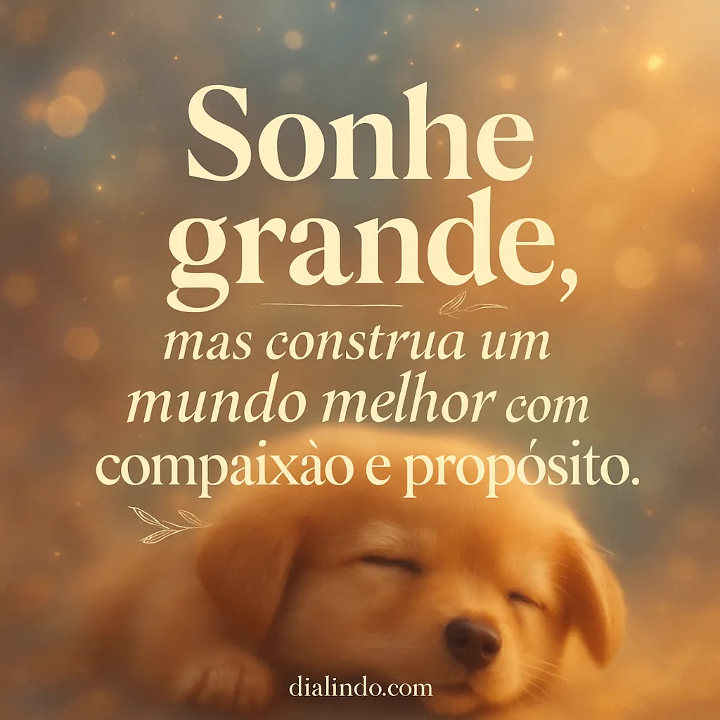 Compaixão: Sonhos Com Propósito
