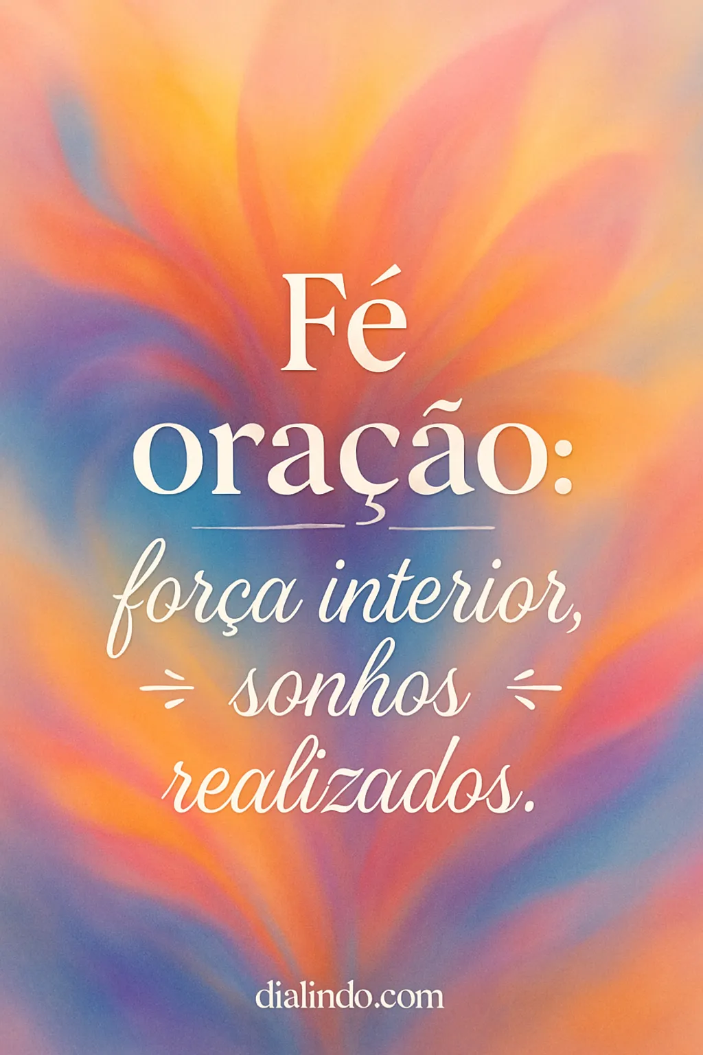 Sonhos alados pela fé