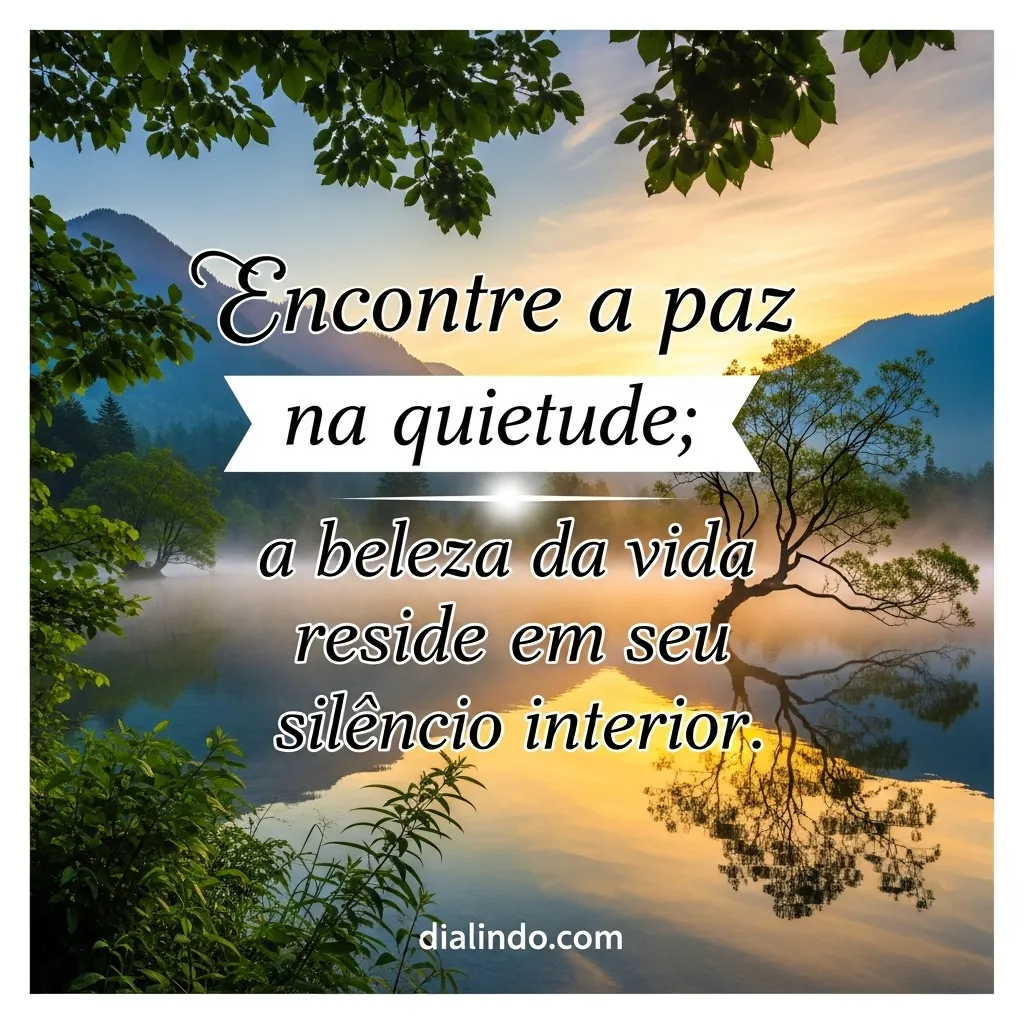 Silêncio Interior: Paz Encontrada
