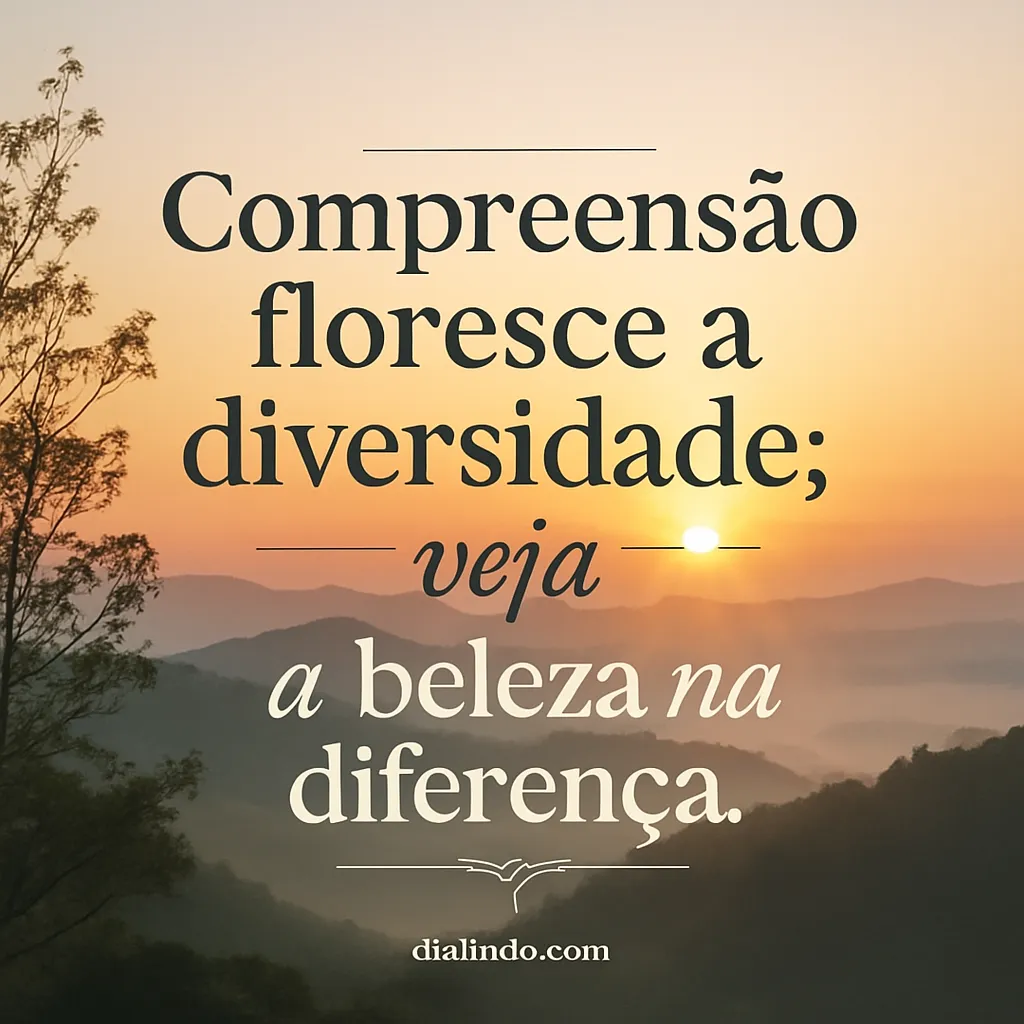 Diversidade: Flor da Compreensão