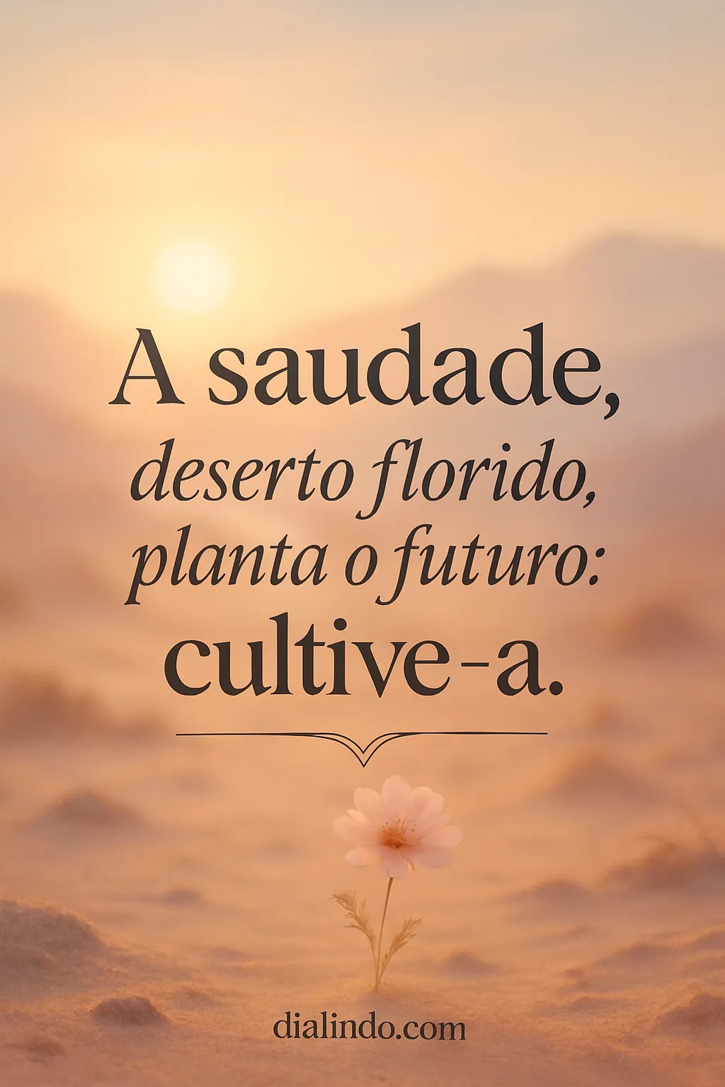 Saudade: Semente do Amanhã