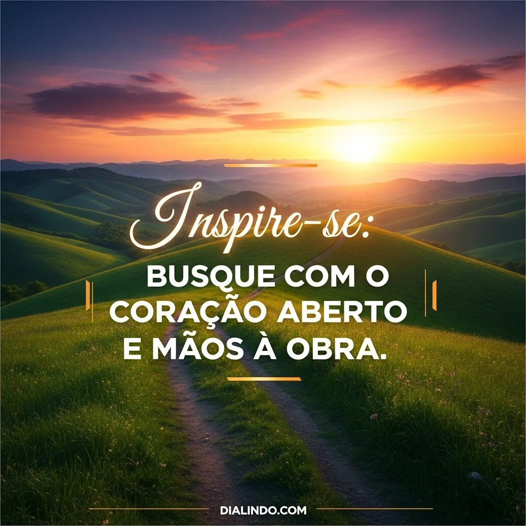 Coração Aberto, Mãos à Obra