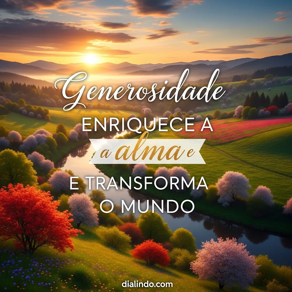 Generosidade: Alma Riqueza Mundial
