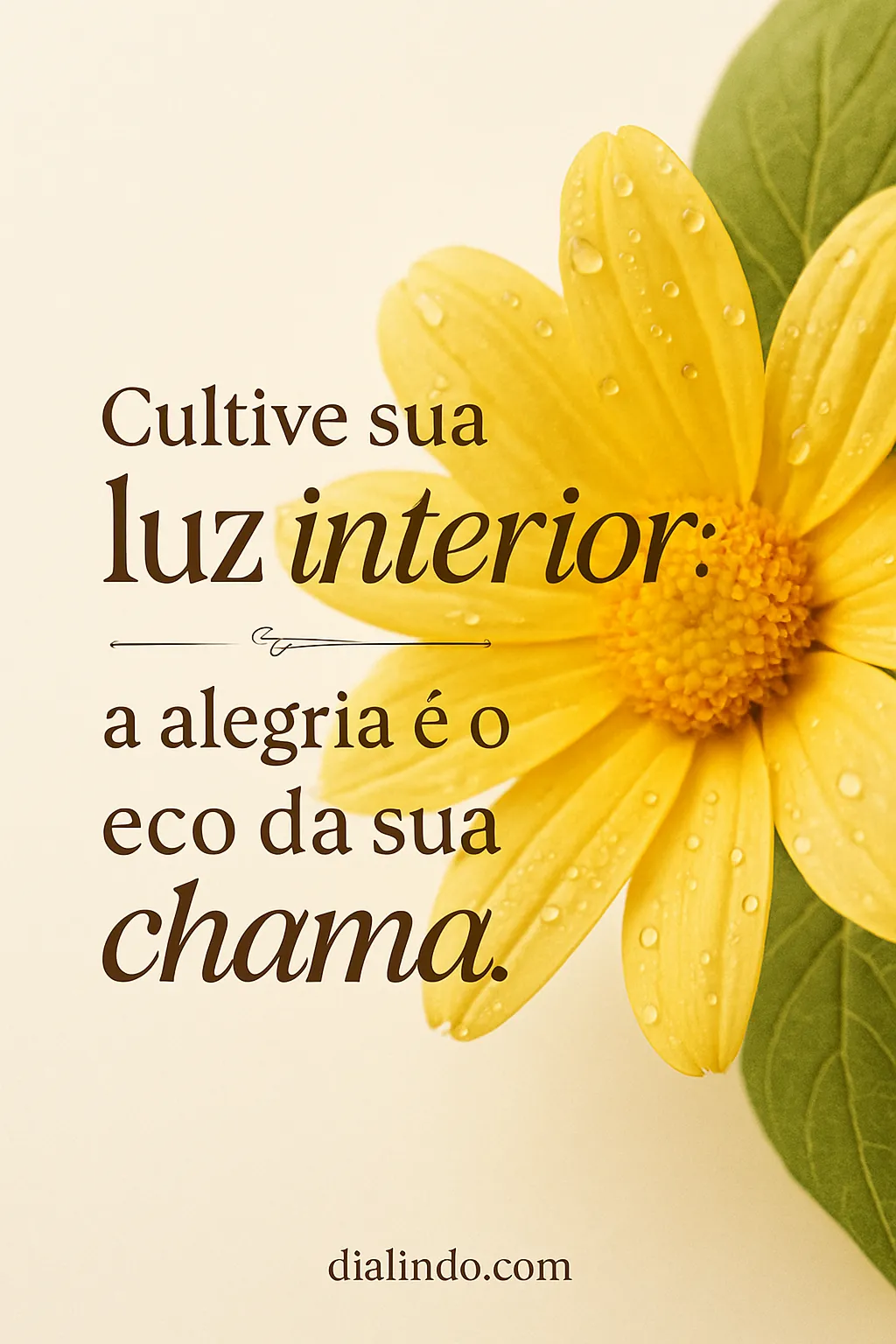 Alegria: Eco da Sua Chama