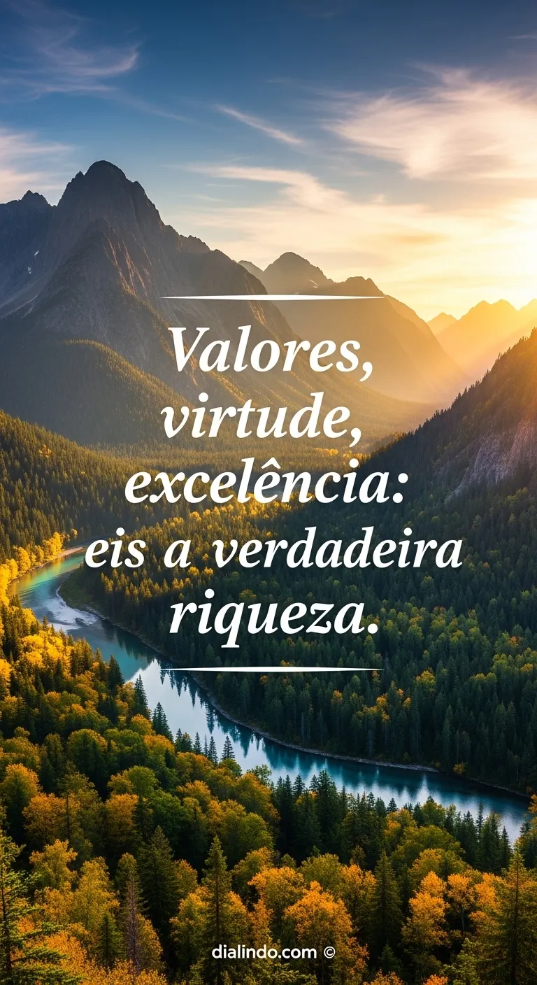 Riqueza Essencial: Virtude e Excelência