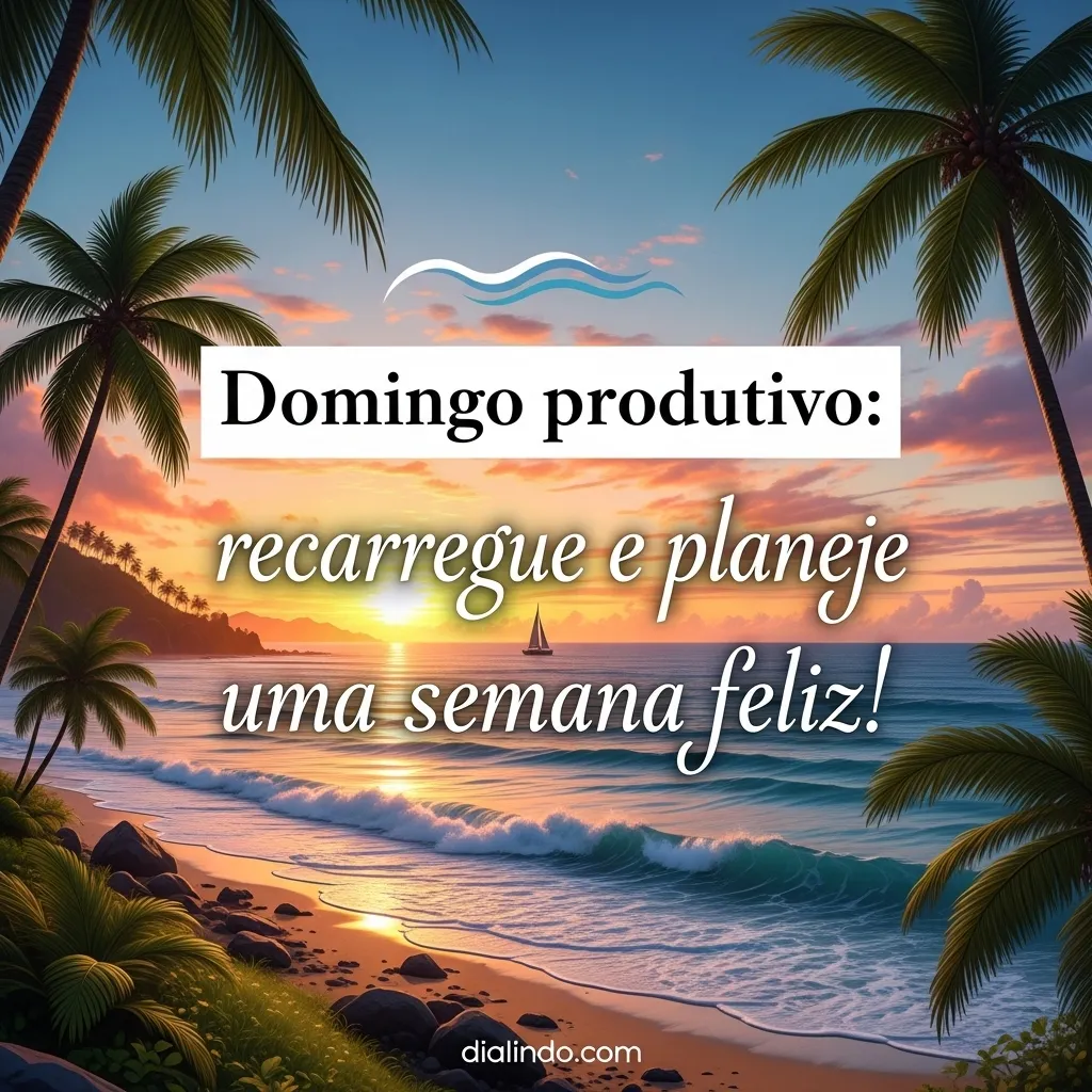 Domingo: Recarregue e Planeje