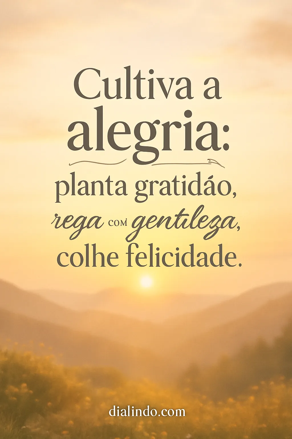 Alegria: Receita da Gratidão