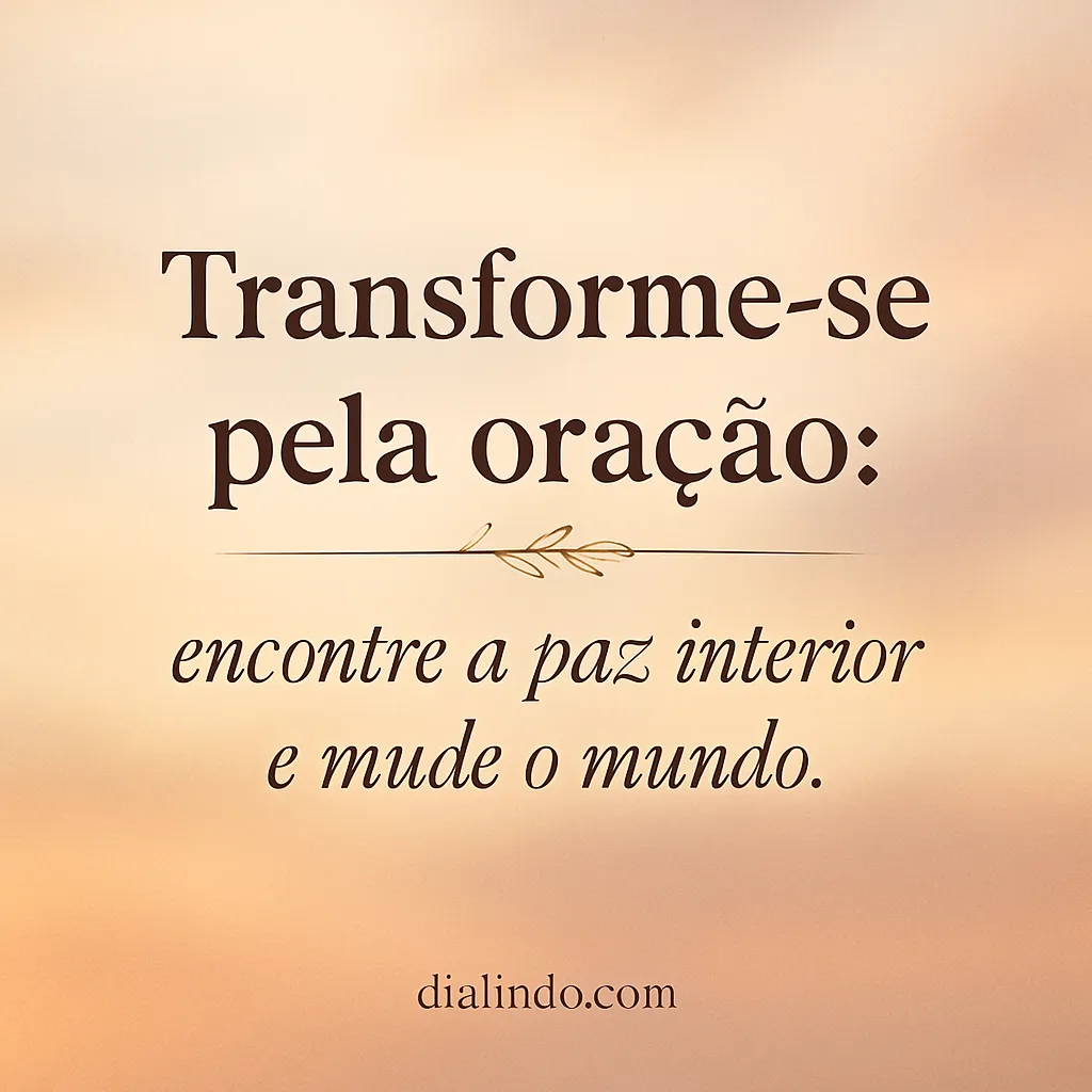 Oração: Transformação Mundial