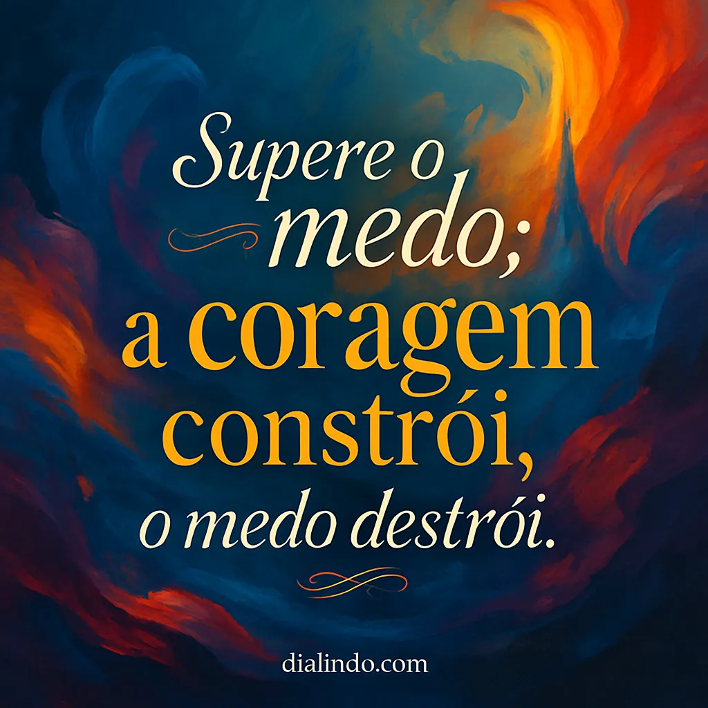 Coragem: Construir, não destruir