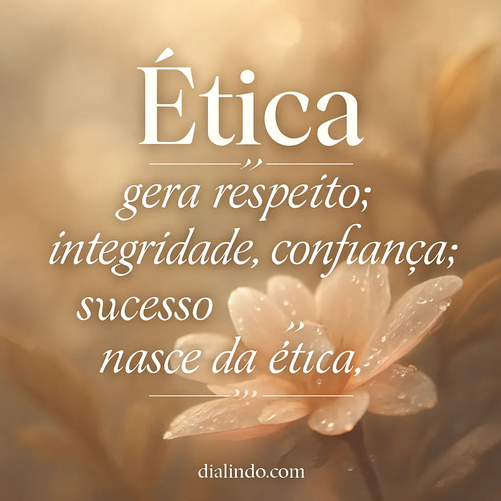 Sucesso Ético: Respeito e Confiança