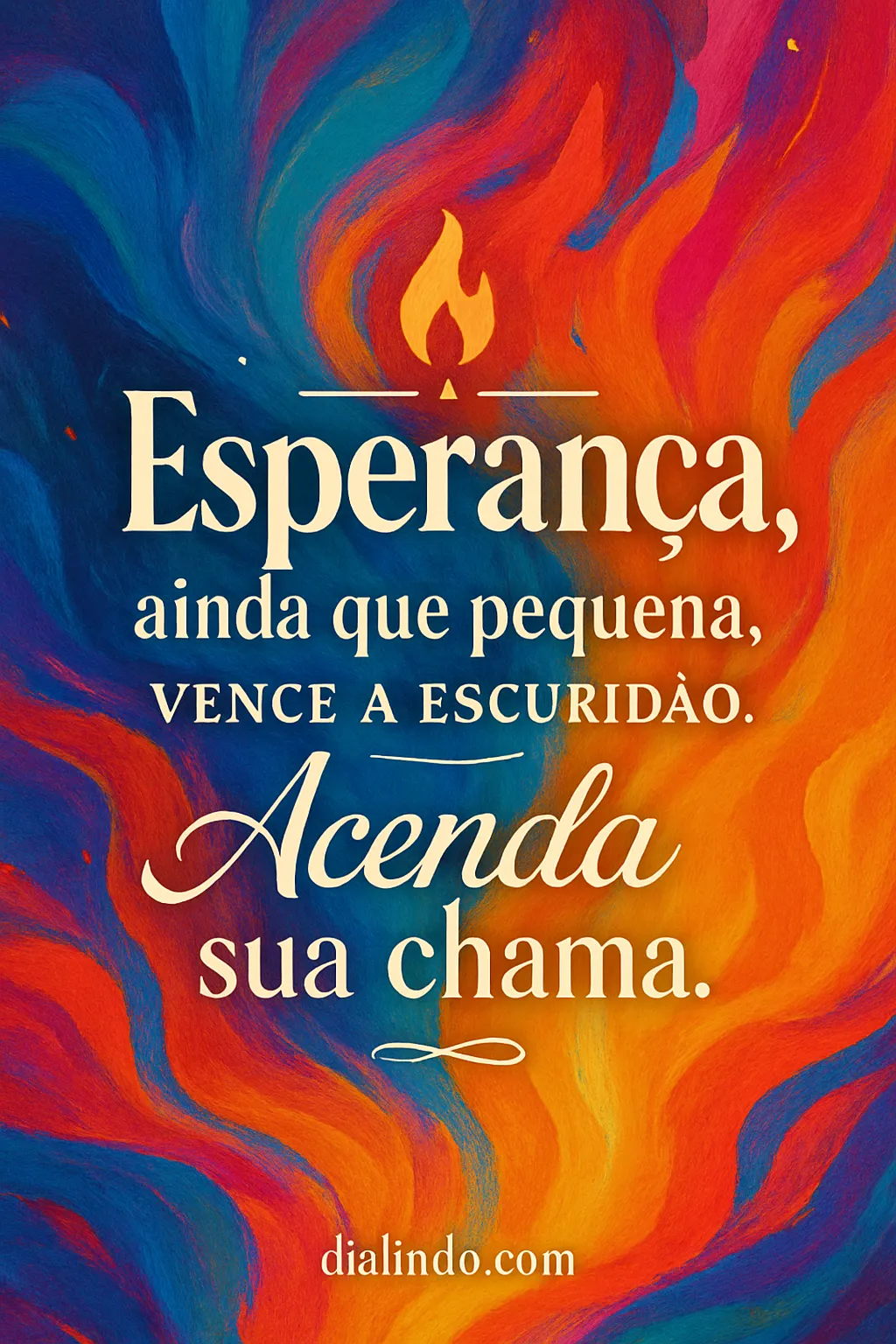 Chama Pequena, Grande Luz