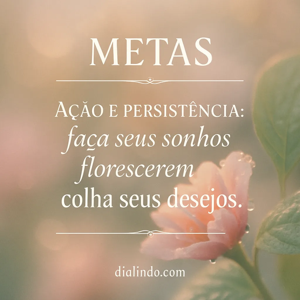 Sonhos em Flor: Ação Persistente