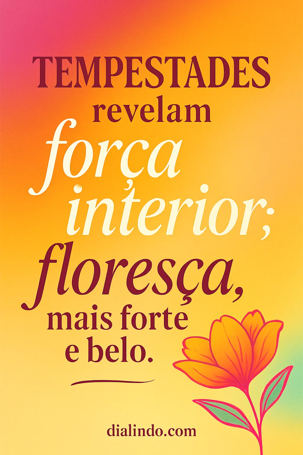 Florescer Após a Tempestade