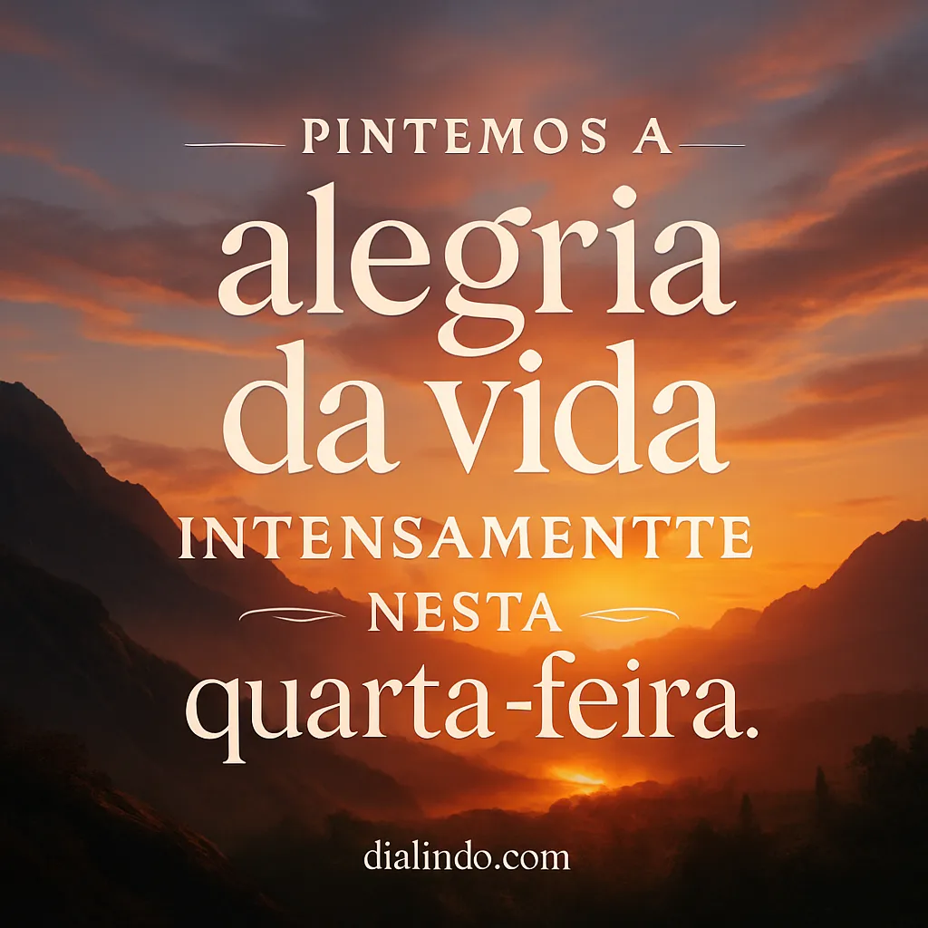 Quarta-feira: Cores Vibrantes