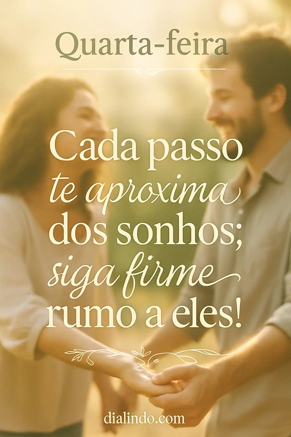 Passos firmes, sonhos próximos