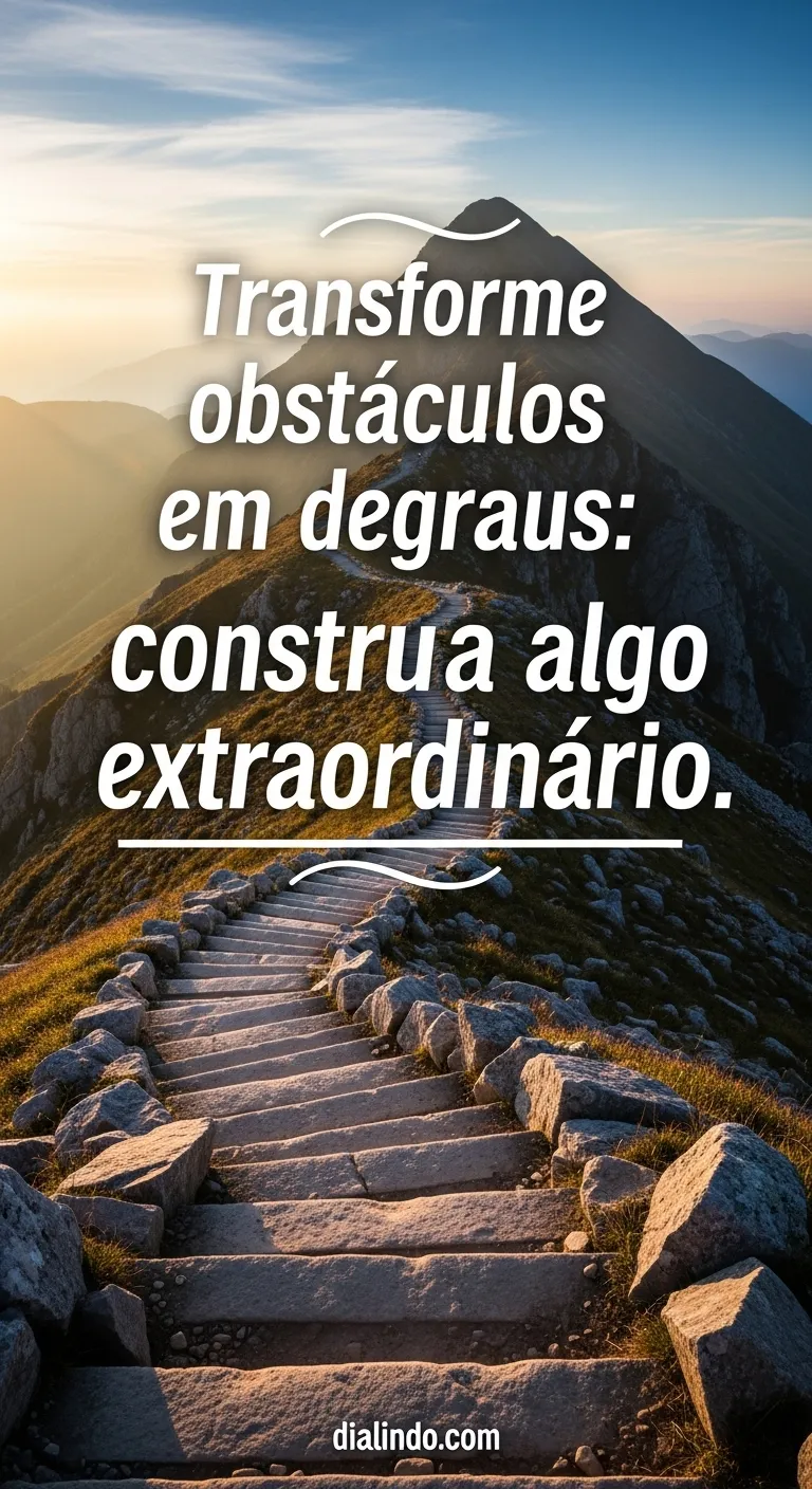 Obstáculos: Degraus para o Extraordinário
