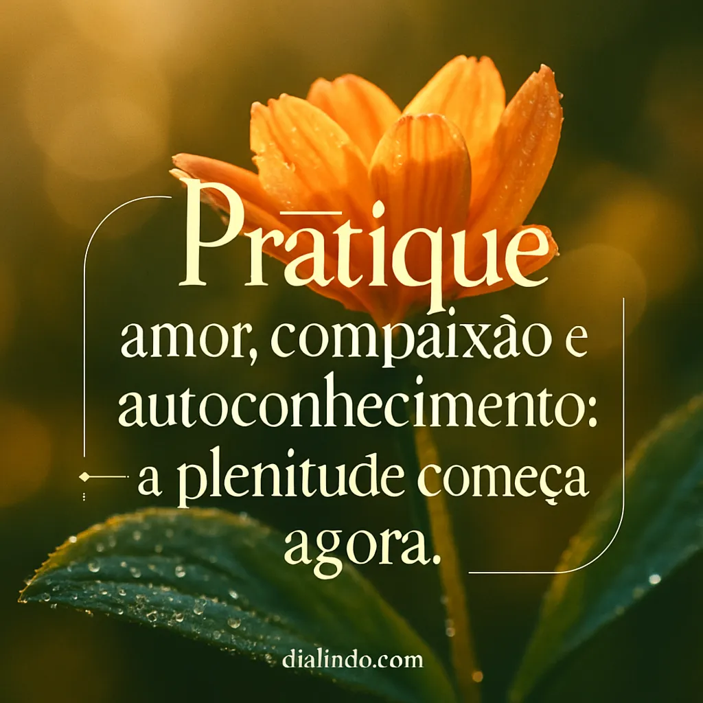 Plenitude: Amor, Compaixão, Eu