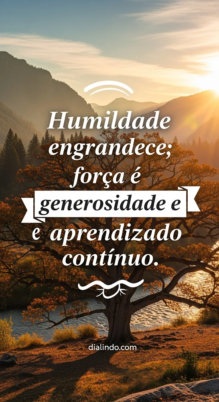 Generosidade: Força Humilde