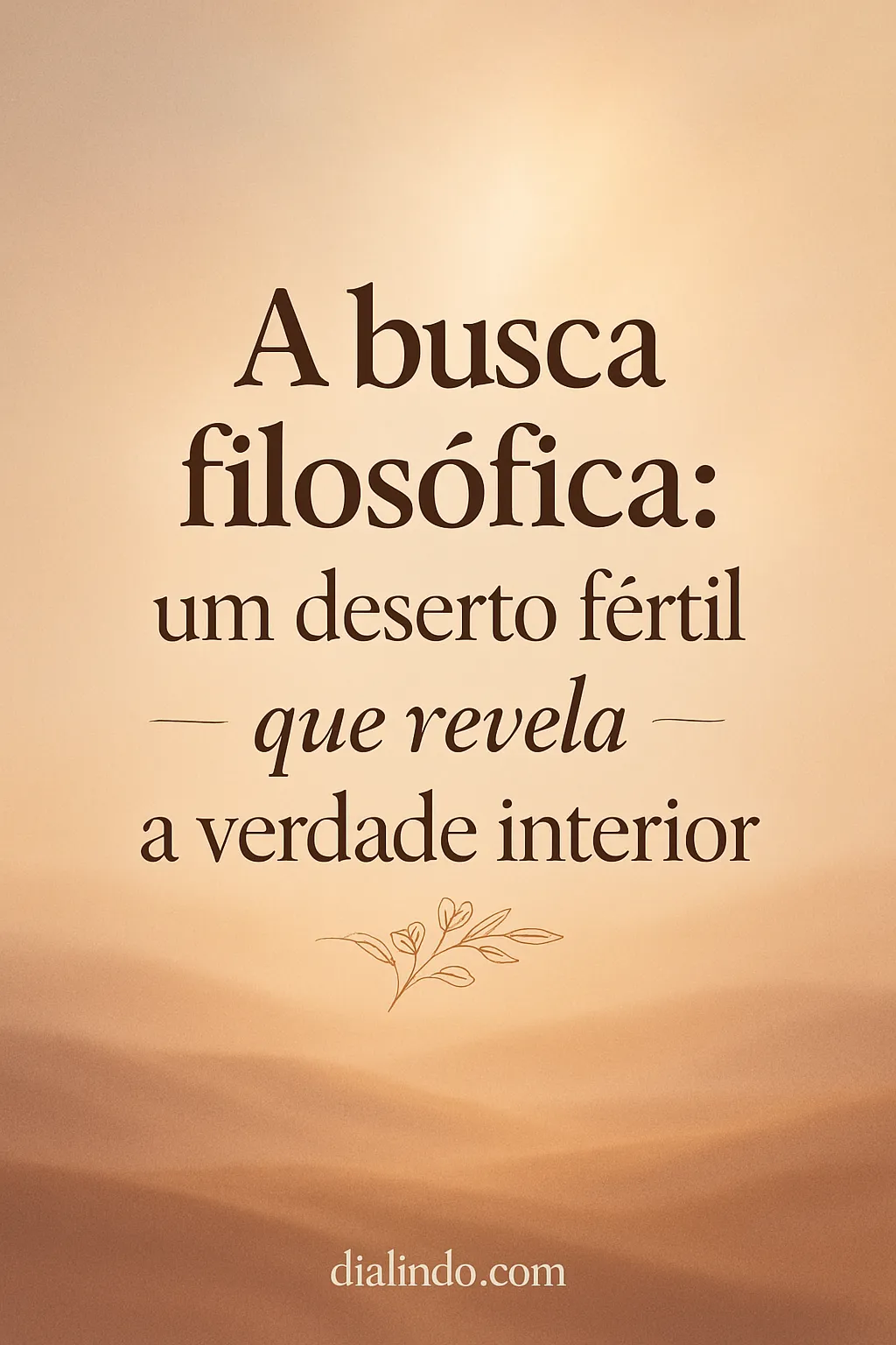 Deserto da Verdade Interior