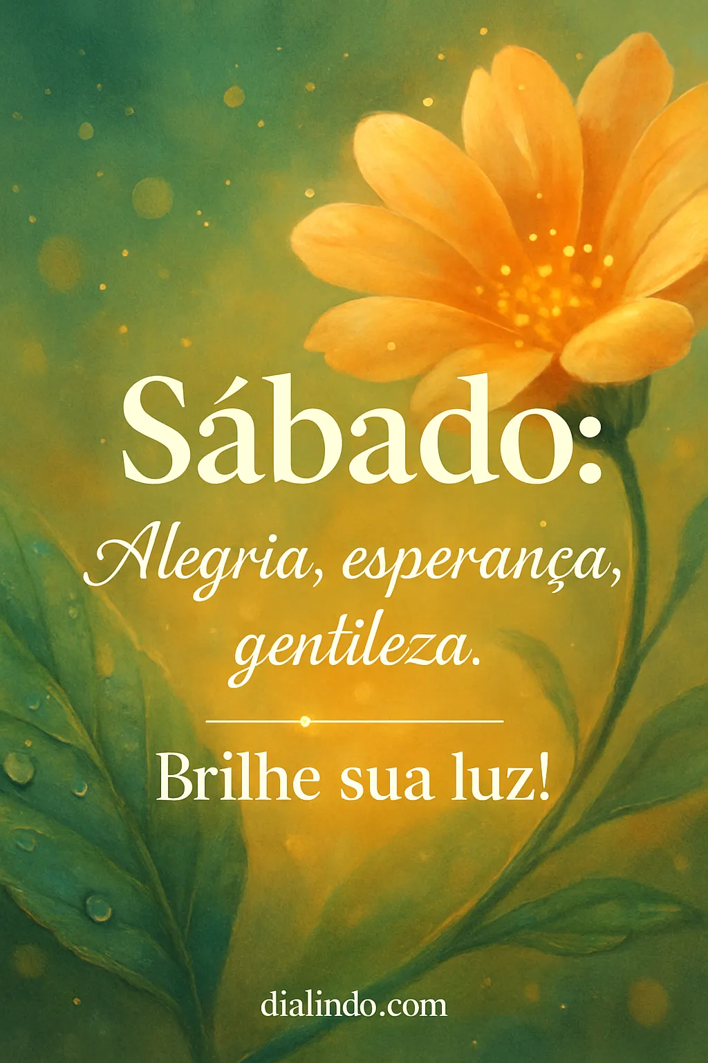 Sábado: Ilumine seu brilho