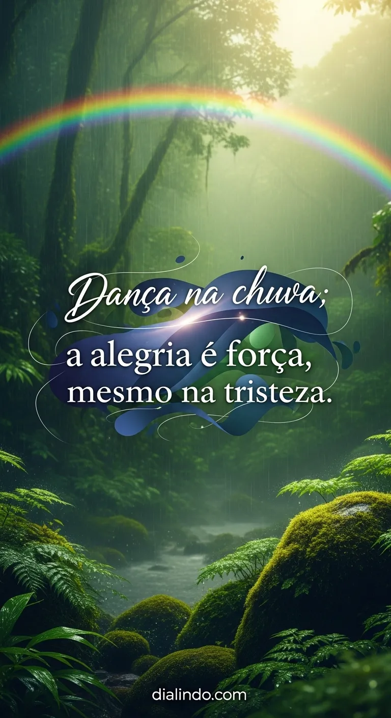 Alegria Inquebrantável na Chuva