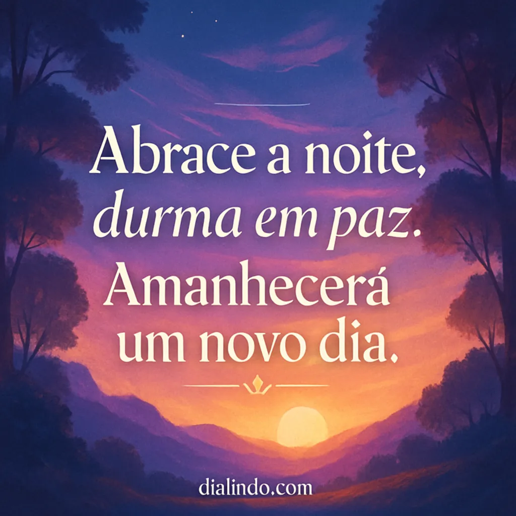 Noite Tranquila, Novo Amanhecer