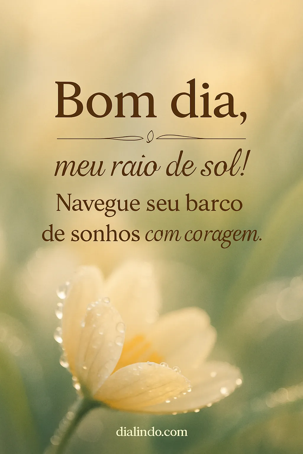 Sonhos: Coragem e Sol