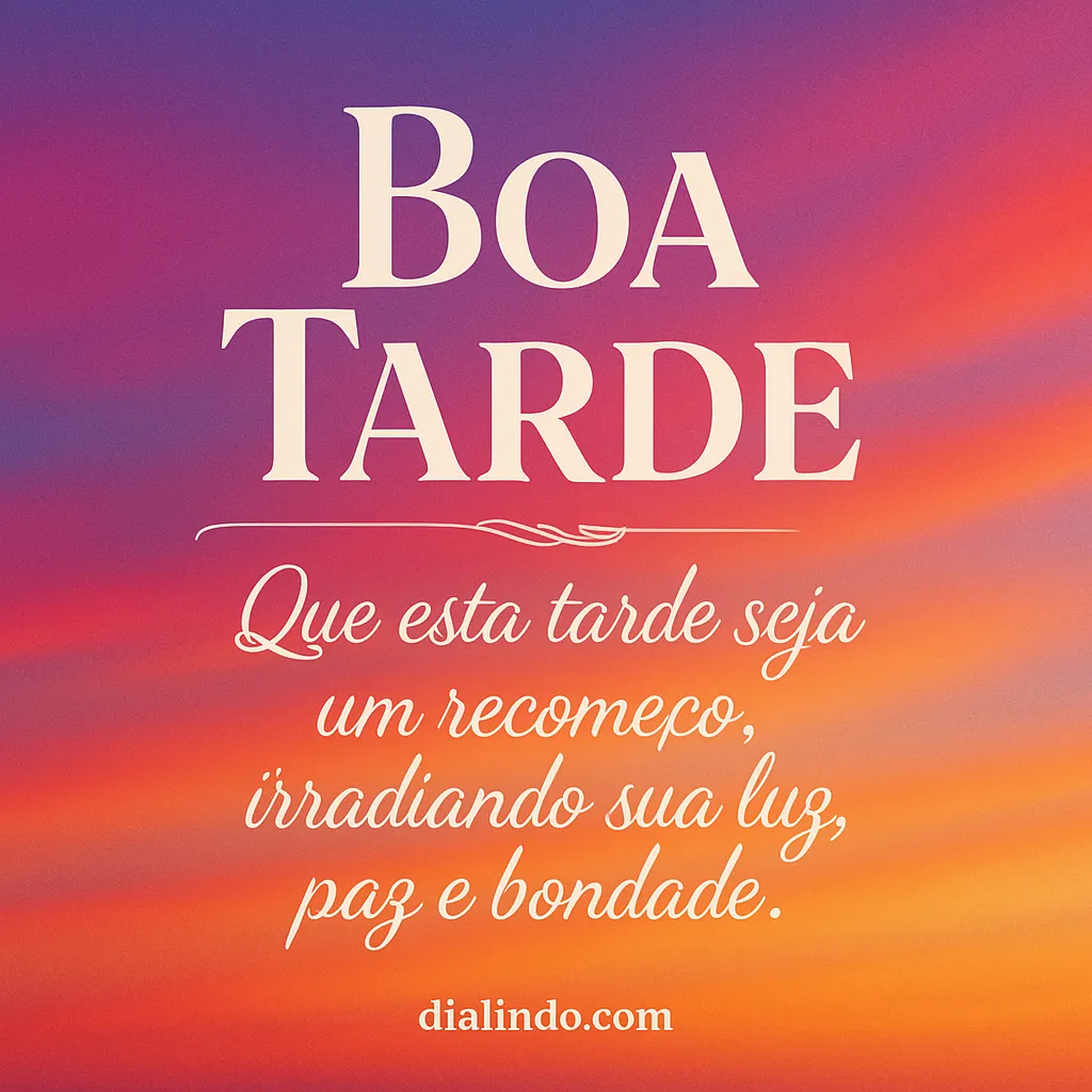 Luz da Tarde Renovada