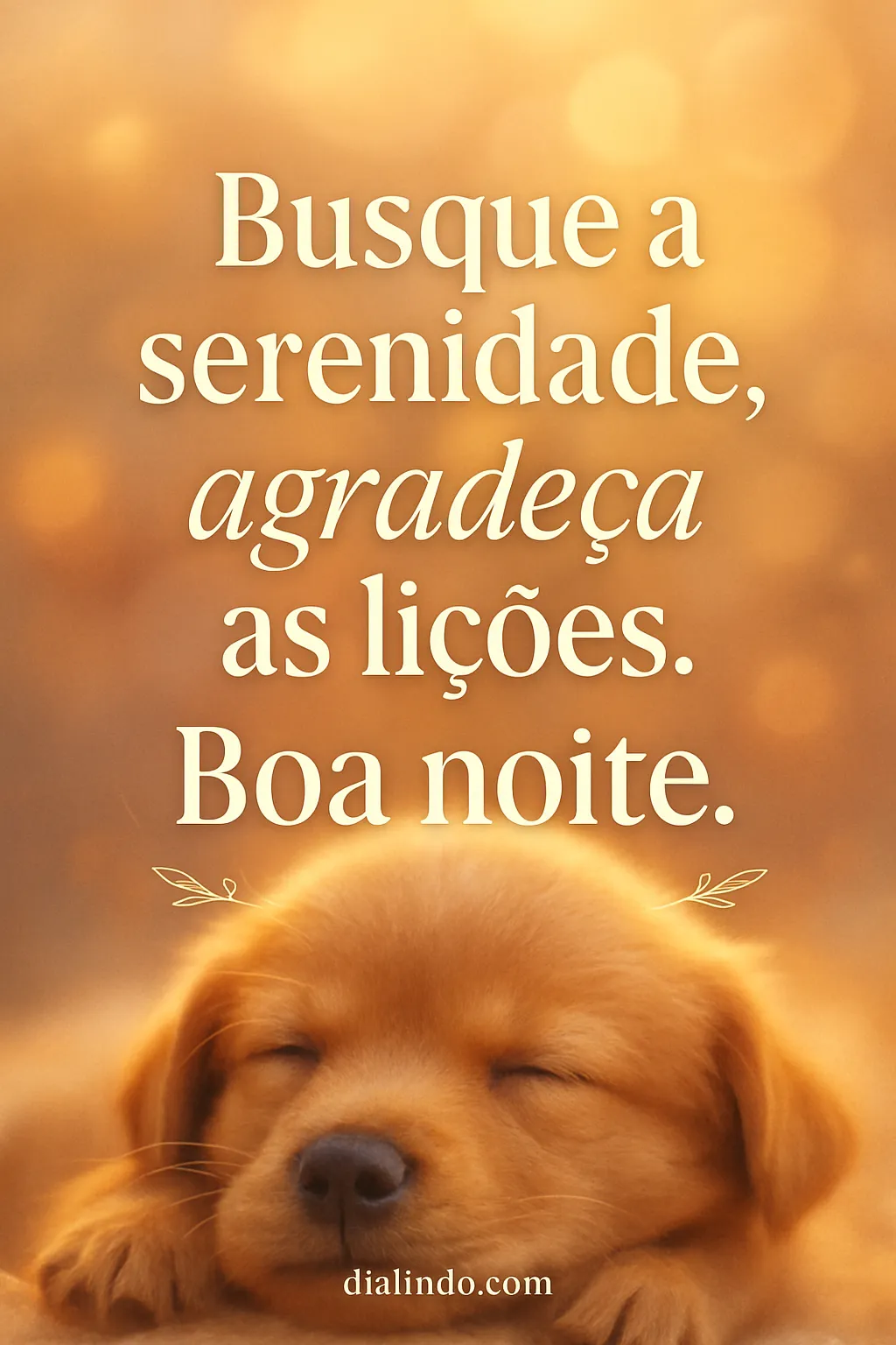 Gratidão Serena e Boa Noite