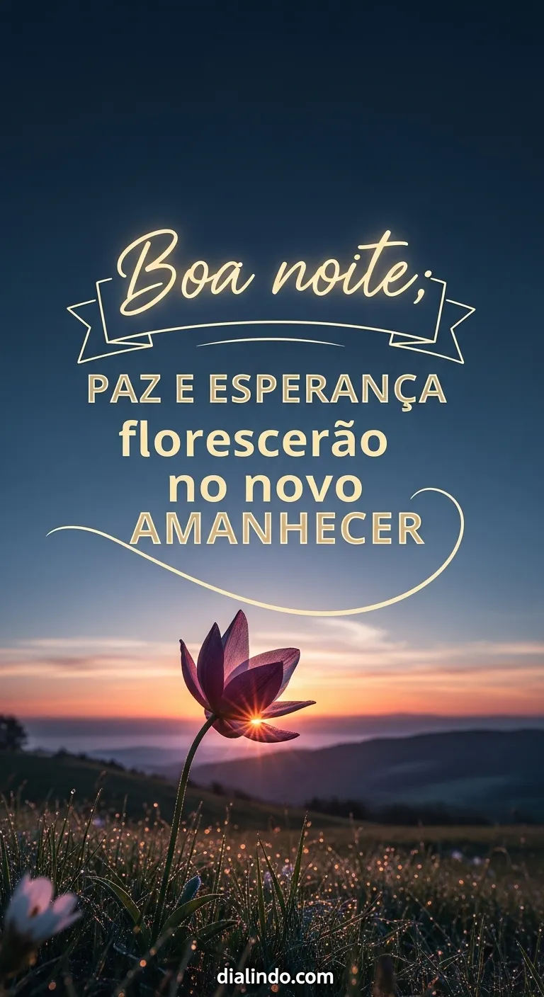 Amanhecer de Paz e Esperança