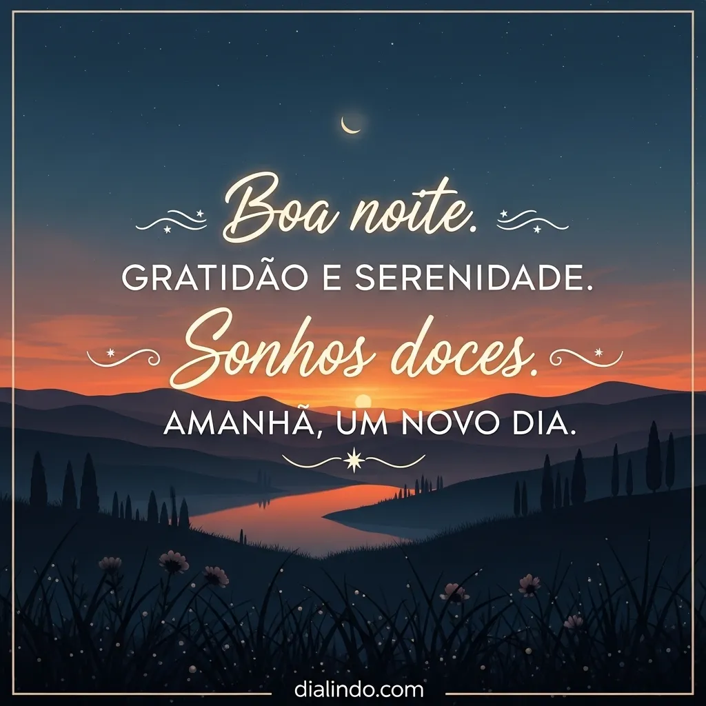 Gratidão, Serenidade e Novos Dias