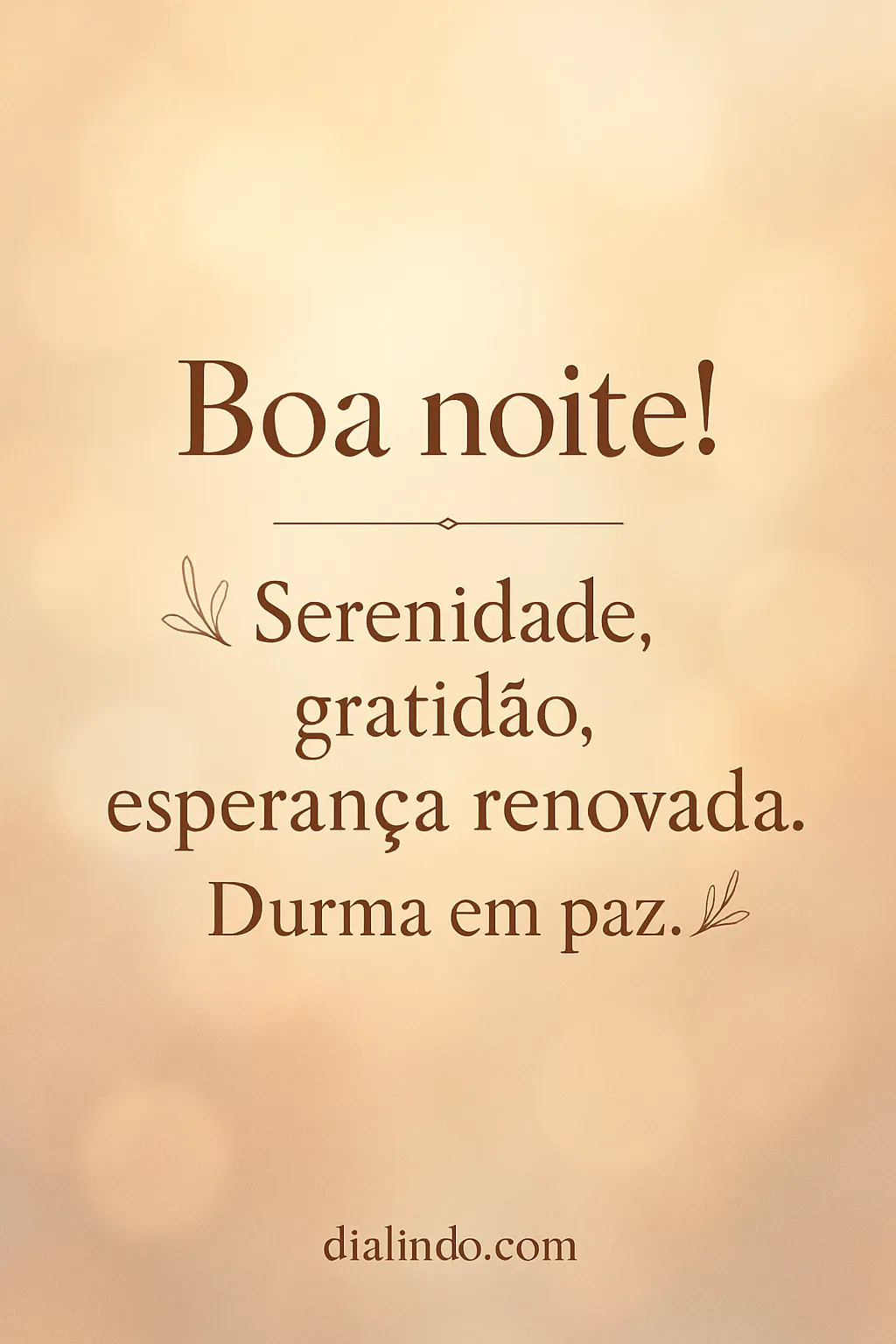 Paz Noturna Renovada