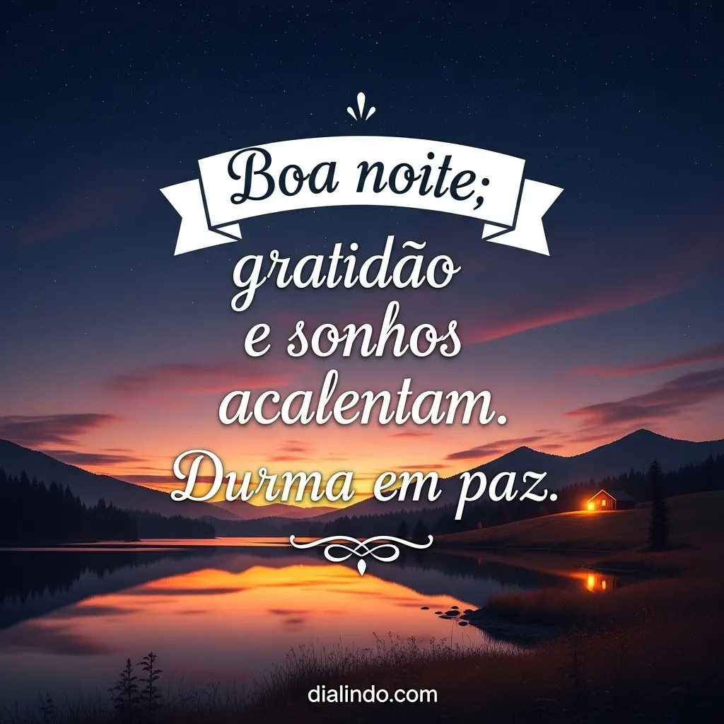 Gratidão, Sonhos, Paz Noturna