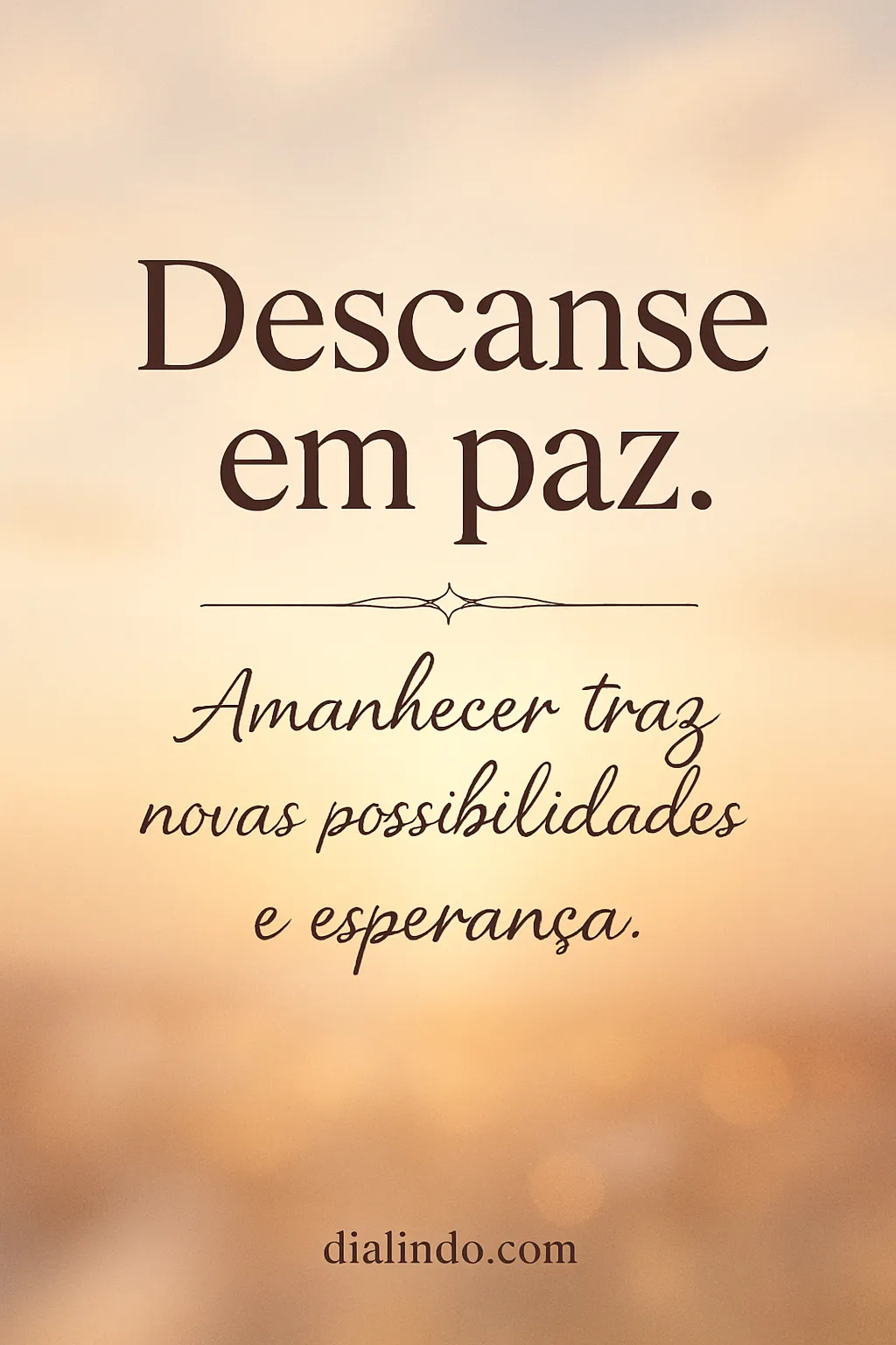 Amanhecer Após a Paz