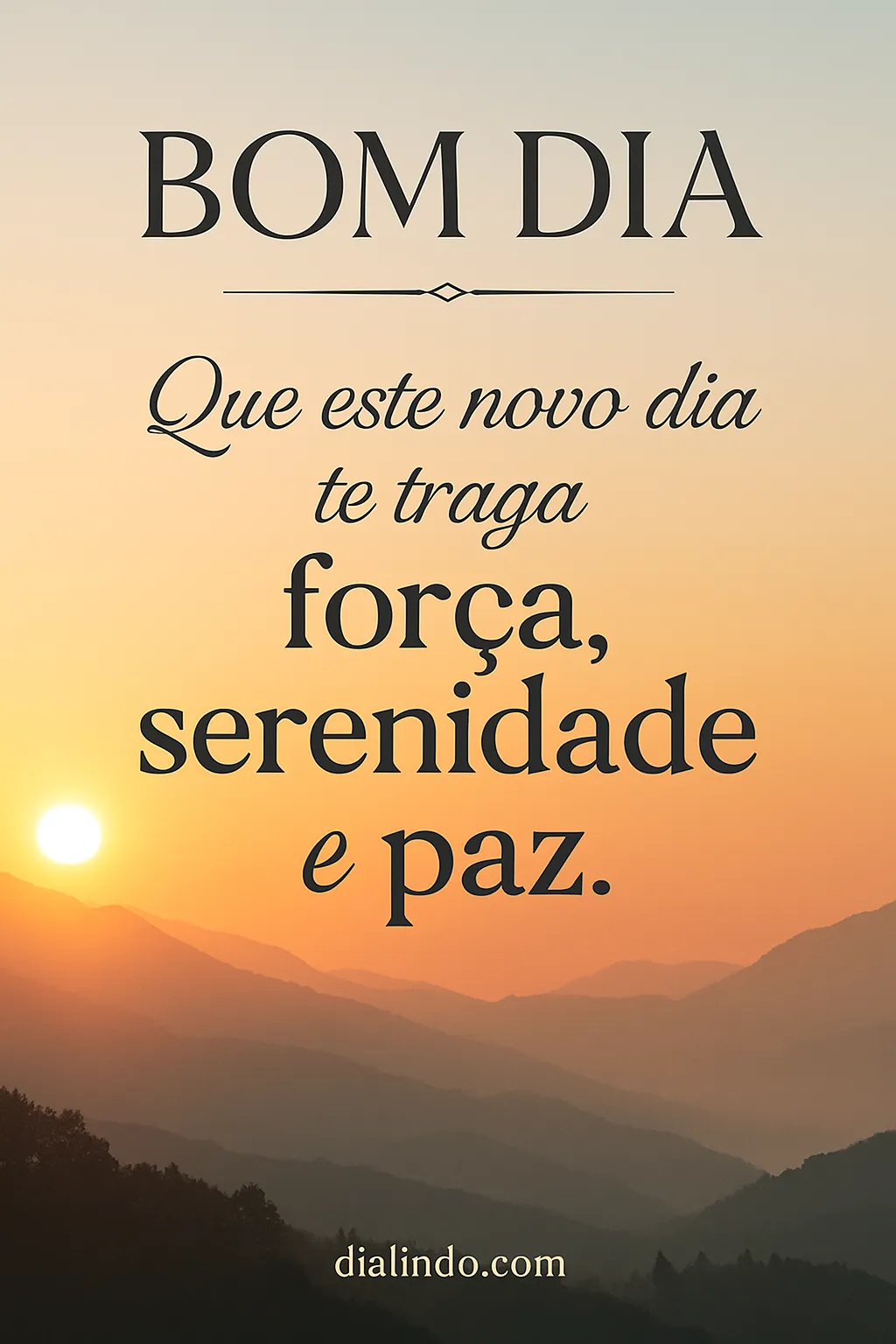 Novo Dia, Paz Serena