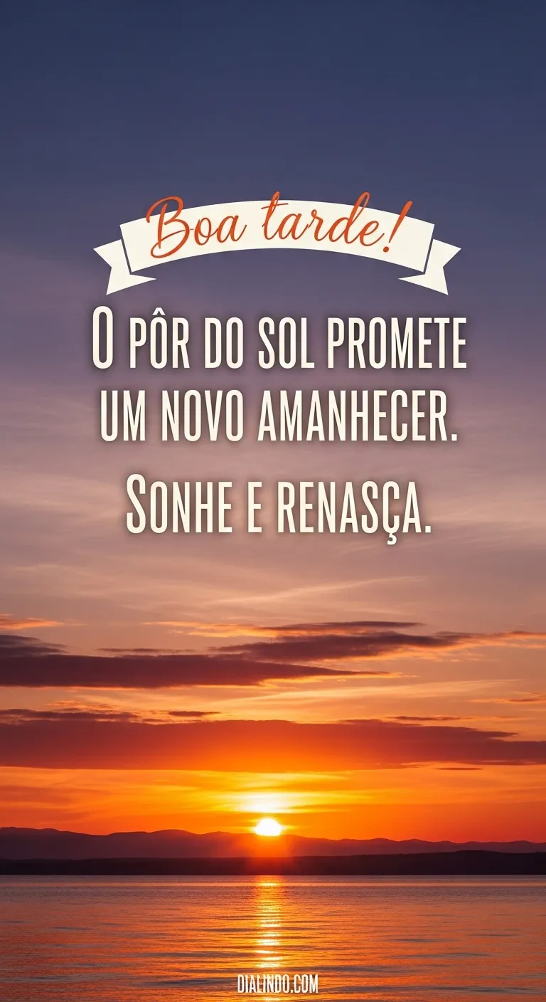 Renascer no Pôr do Sol