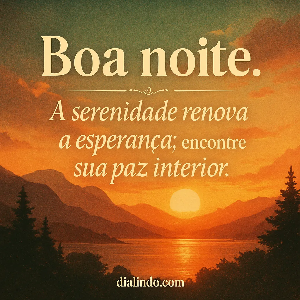 Serenidade: Renova a Esperança