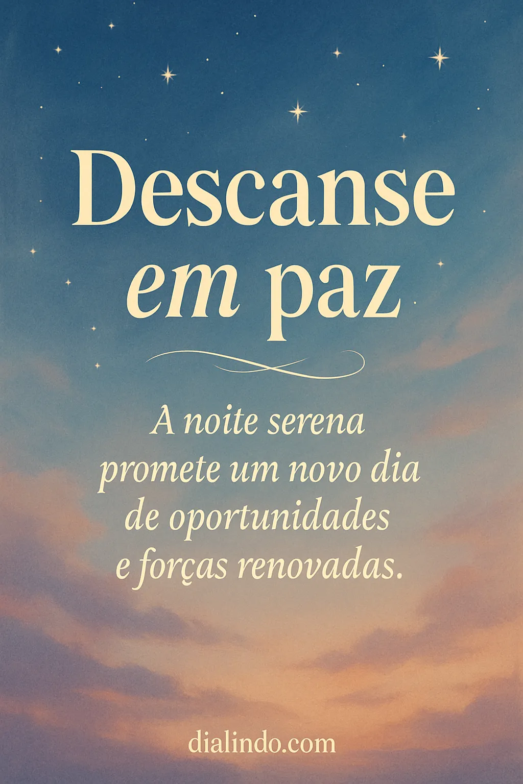 Serena Paz, Novo Amanhecer