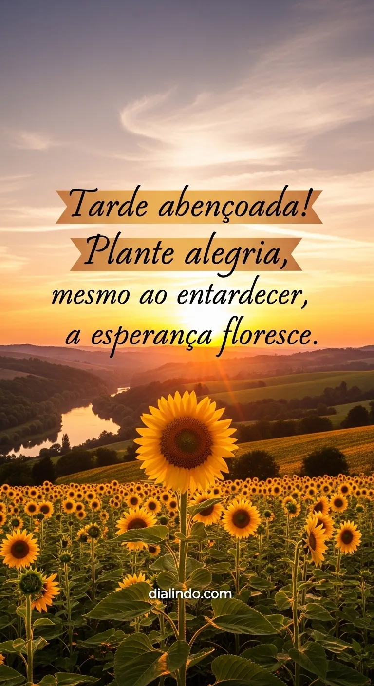 Esperança Floresce ao Entardecer