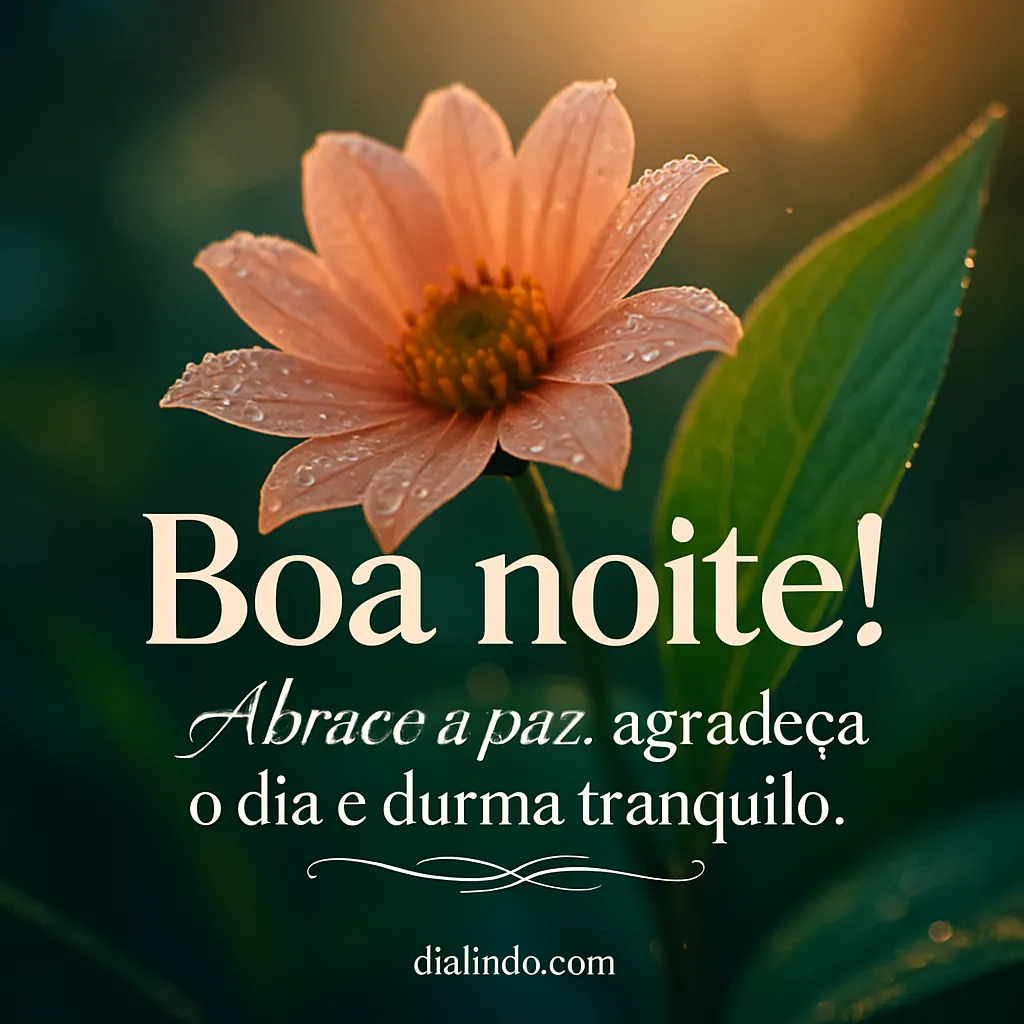 Gratidão Noturna, Paz Tranquila