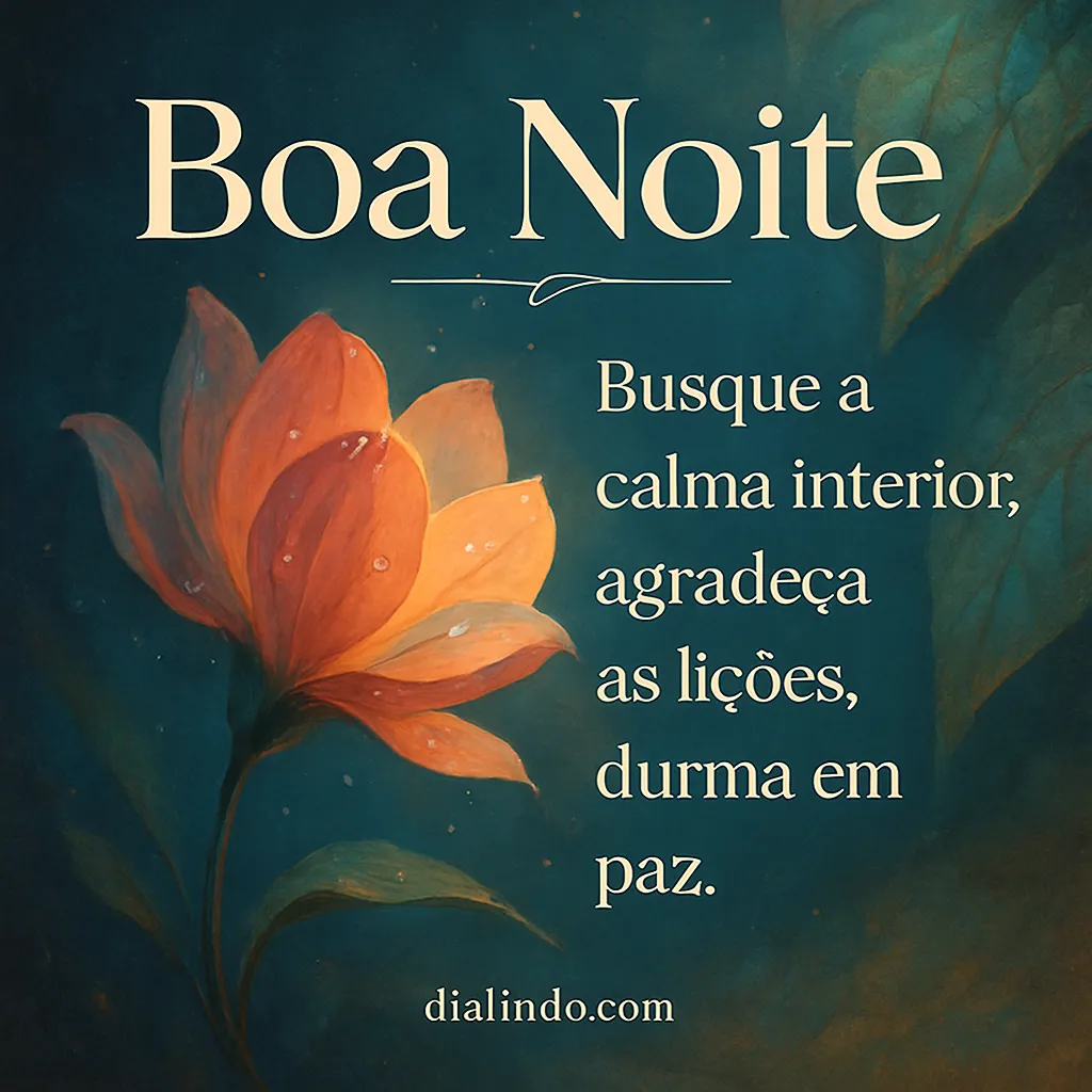 Gratidão, Calma, Paz Noturna